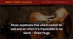 Desktop Screenshot of joansviolinlessons.com