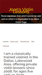 Mobile Screenshot of joansviolinlessons.com